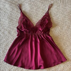 Victoria’s Secret Burgundy Lingerie Slip